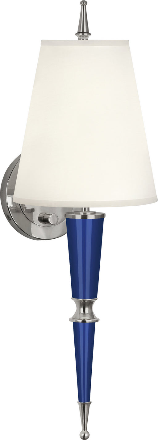 Robert Abbey - C603X - One Light Wall Sconce - Jonathan Adler Versailles - Navy Lacquered Paint w/ Polished Nickel