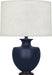 Robert Abbey - MMB22 - One Light Table Lamp - Michael Berman Atlas - Matte Midnight Blue Glazed Ceramic/Deep Patina Bronze