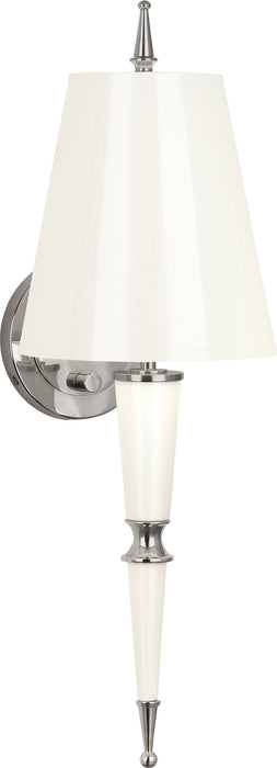 Robert Abbey - W603 - One Light Wall Sconce - Jonathan Adler Versailles - Lily Lacquered Paint w/ Polished Nickel