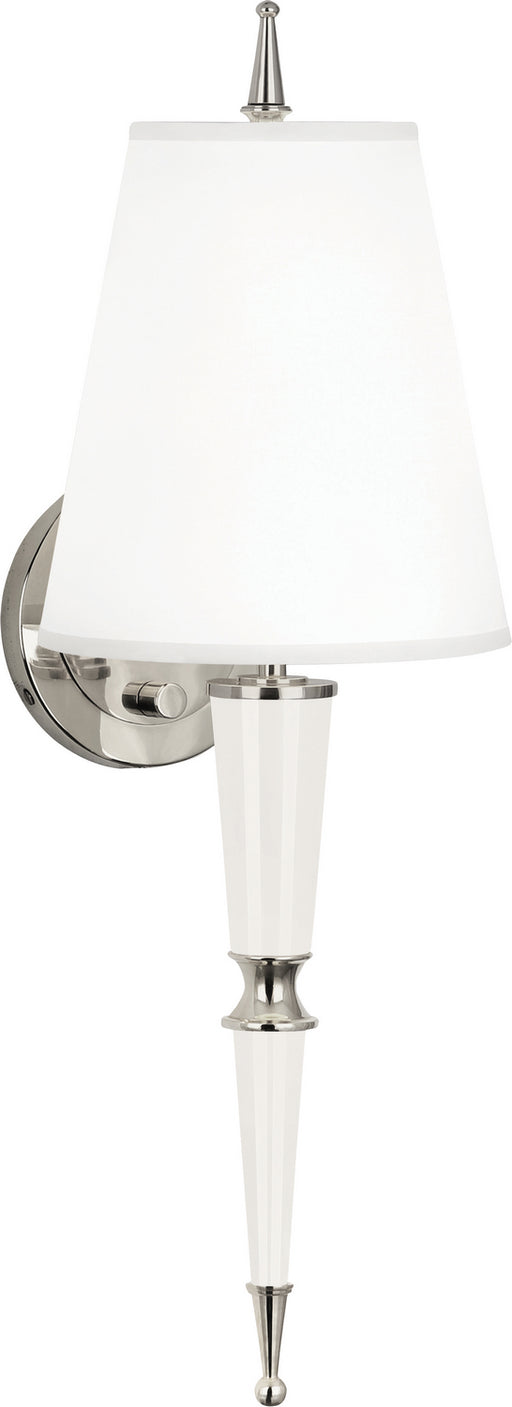 Robert Abbey - W603X - One Light Wall Sconce - Jonathan Adler Versailles - Lily Lacquered Paint w/ Polished Nickel