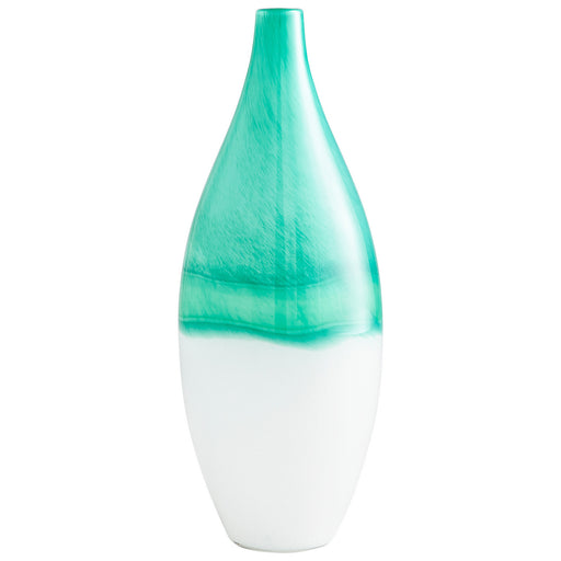 Cyan - 09522 - Vase - Turquoise/White