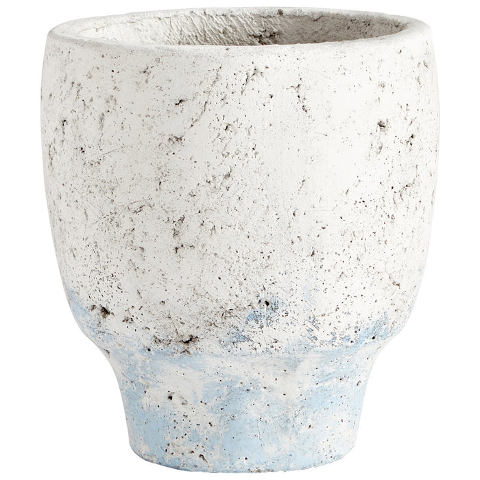 Cyan - 09608 - Planter - Antique White Blue Accents