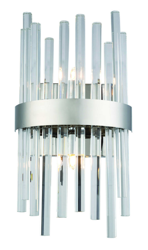 Elegant Lighting - 3000W8C - Two Light Wall Sconce - Dallas - Chrome & Clear