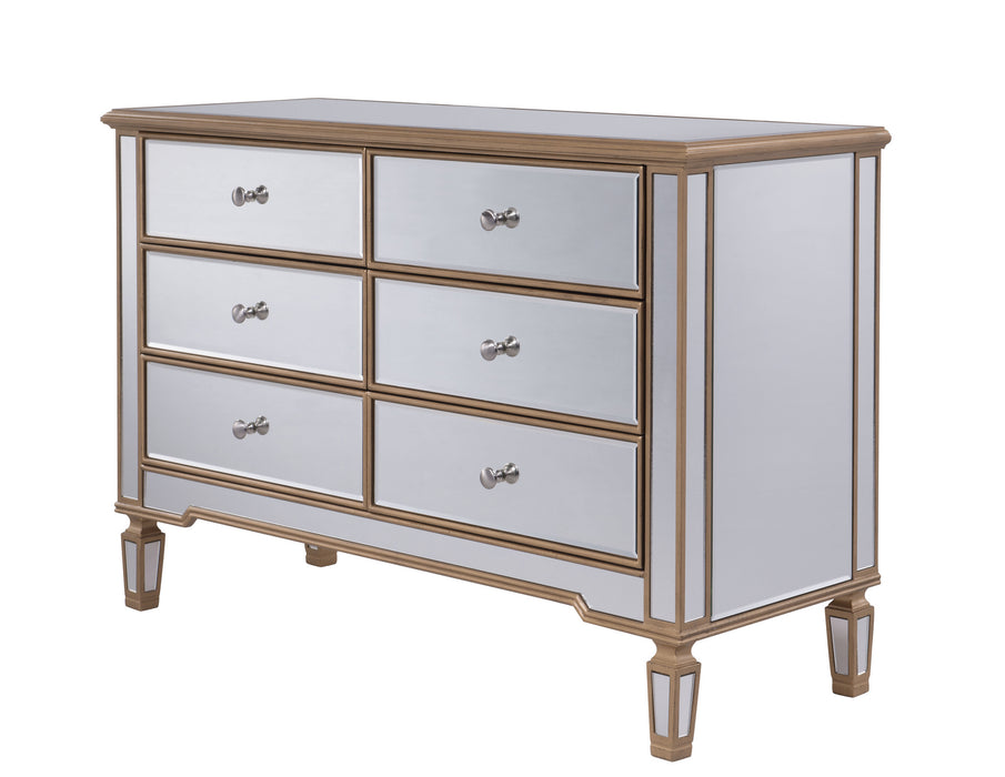 Elegant Lighting Contempo Dresser - Hand Rubbed Antique Gold - MF6-1117G Elegant Lighting Contempo Dresser - Hand Rubbed Antique Gold - MF6-1117G