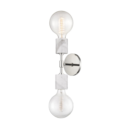 Mitzi - H120102-PN - Two Light Wall Sconce - Asime - Polished Nickel