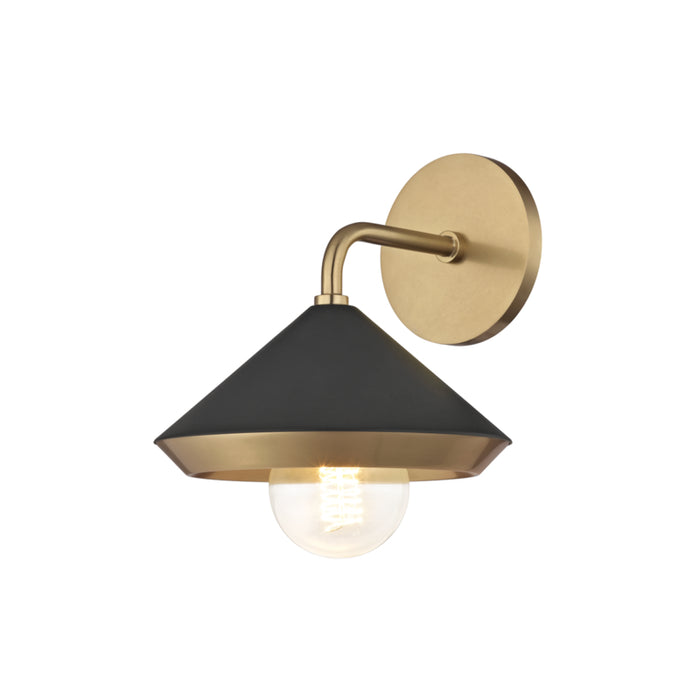 Mitzi - H139101-AGB/BK - One Light Wall Sconce - Marnie - Aged Brass/Black