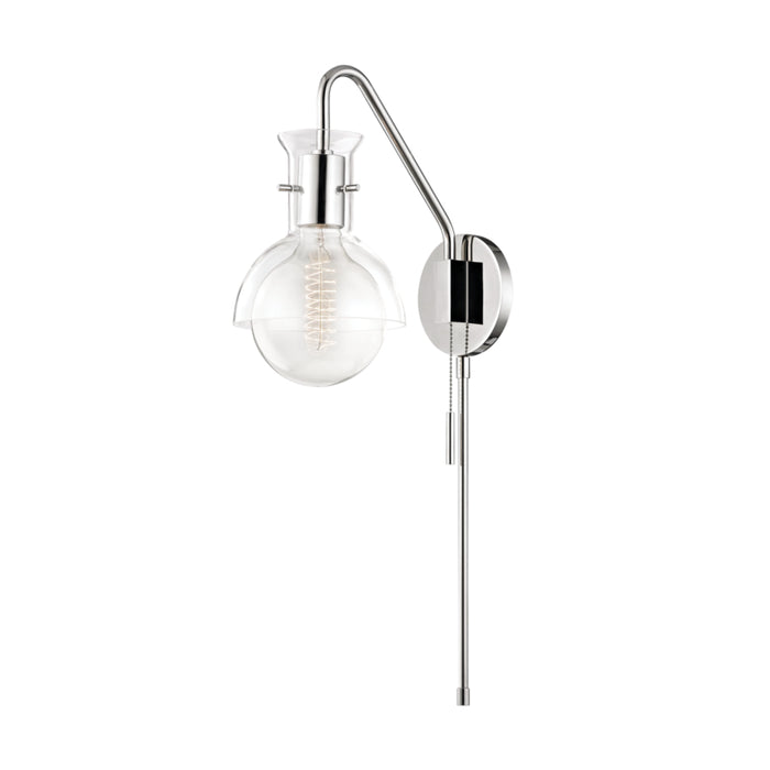 Mitzi - HL111101G-PN - One Light Wall Sconce With Plug - Riley - Polished Nickel
