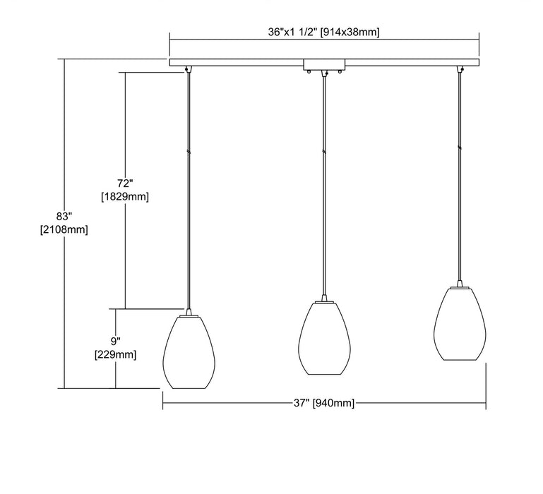 Lagoon Pendant-Linear/Island-ELK Home-Lighting Design Store