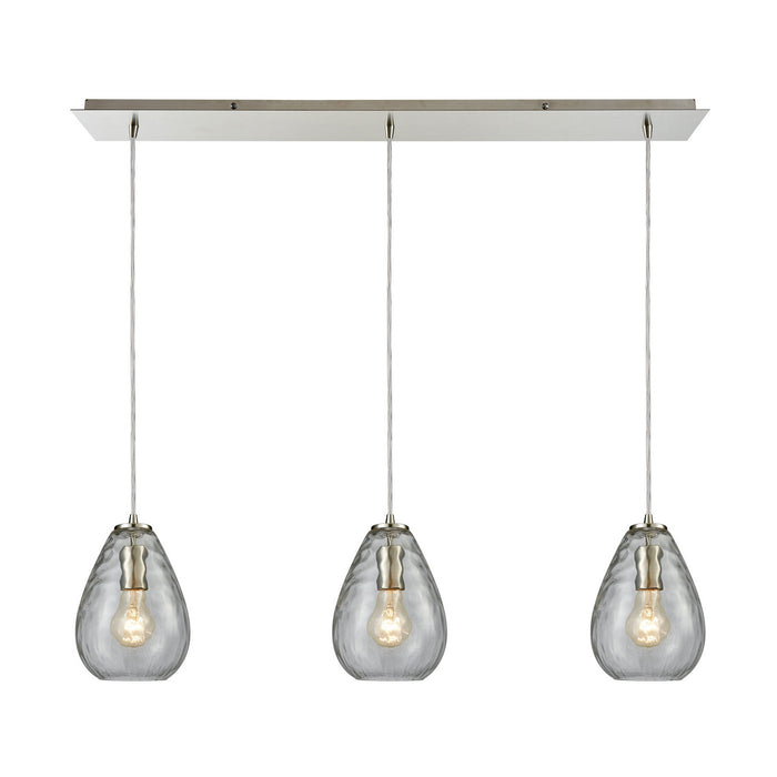 Elk Lighting - 10760/3LP - Three Light Pendant - Lagoon - Satin Nickel