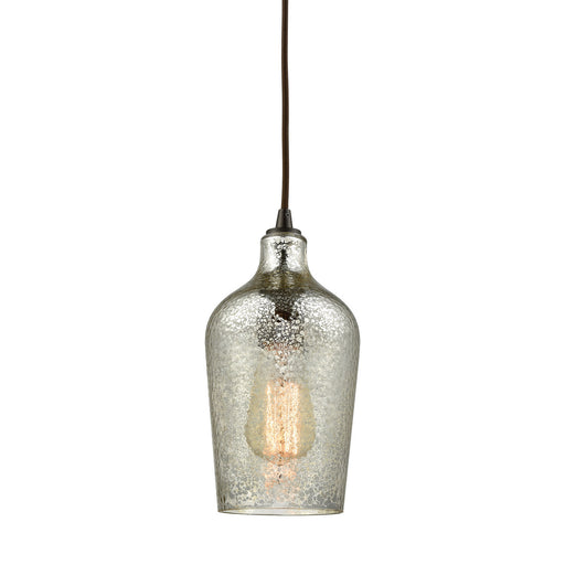 Elk Lighting - 10830/1 - One Light Mini Pendant - Hammered Glass - Oil Rubbed Bronze