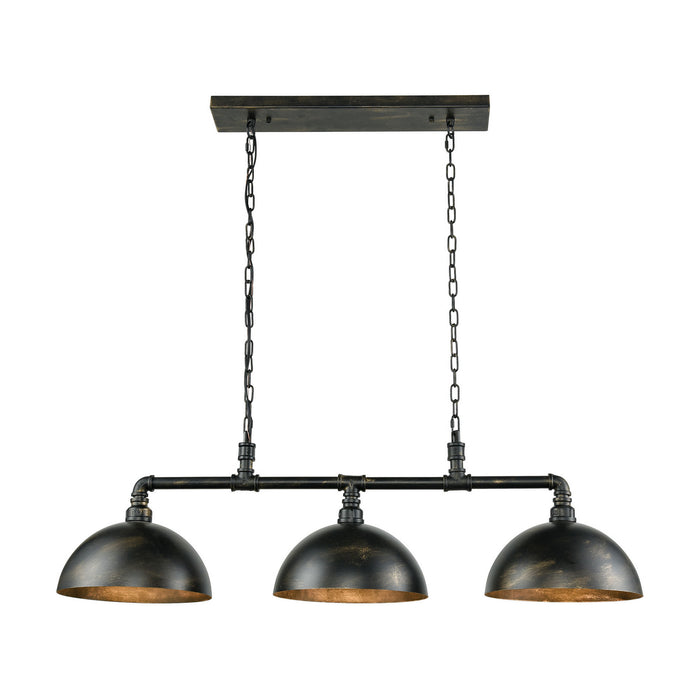 Elk Lighting - 18256/3 - Three Light Island Pendant - Mulvaney - Black