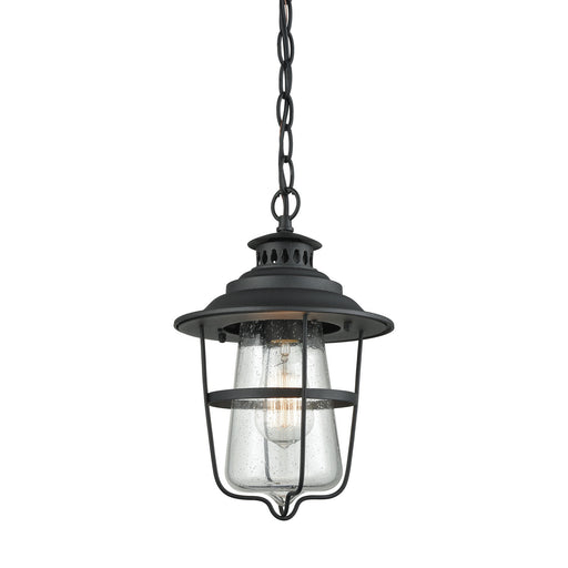 Elk Lighting - 45121/1 - One Light Outdoor Hanging Lantern - San Mateo - Textured Matte Black