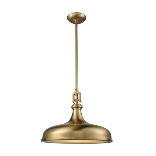 Elk Lighting - 57072/1 - One Light Pendant - Rutherford - Satin Brass