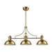 Elk Lighting - 66595-3 - Three Light Island Pendant - Chadwick - Satin Brass