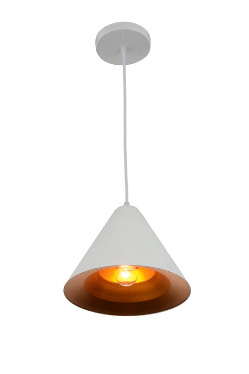 CWI Lighting - 9666P10-1-142 - One Light Pendant - Keila - Matte White & Gold