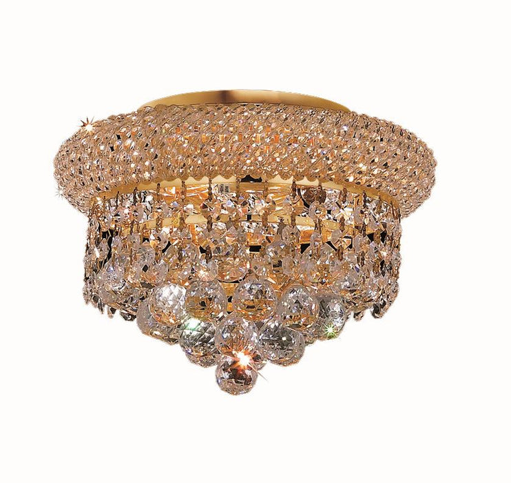 Elegant Lighting - V1800F10G/RC - Three Light Flush Mount - Primo - Gold