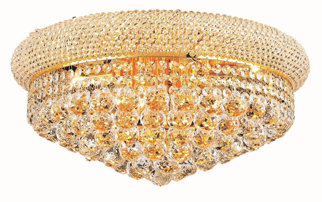 Elegant Lighting - V1800F20G/RC - Ten Light Flush Mount - Primo - Gold