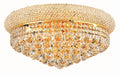 Elegant Lighting - V1800F20G/RC - Ten Light Flush Mount - Primo - Gold