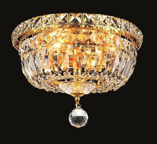 Elegant Lighting - V2528F10G/RC - Four Light Flush Mount - Tranquil - Gold