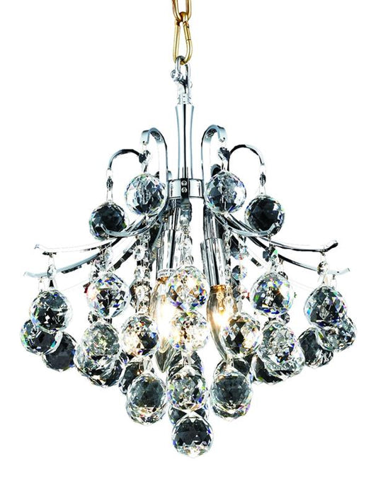 Elegant Lighting - V8000D12C/RC - Three Light Pendant - Toureg - Chrome