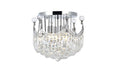 Elegant Lighting - V8949F16C/RC - Six Light Flush Mount - Corona - Chrome