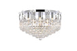 Elegant Lighting - V8949F20C/RC - Nine Light Flush Mount - Corona - Chrome