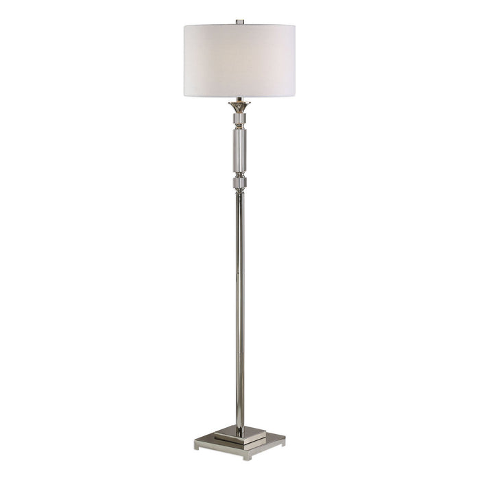 Uttermost - 28165-1 - One Light Floor Lamp - Volusia - Polished Nickel