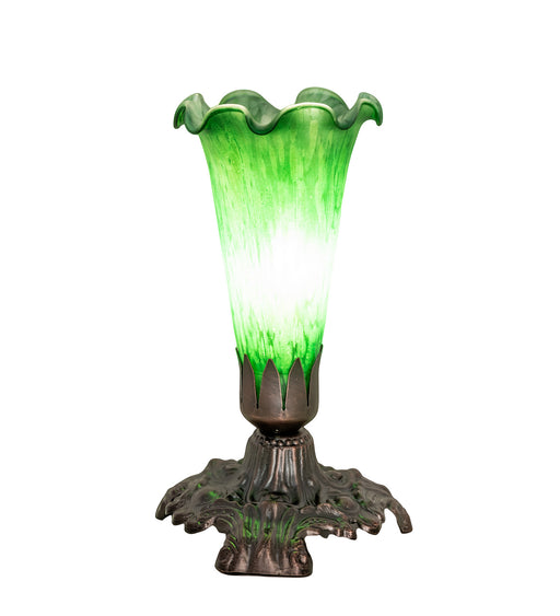 Meyda Tiffany - 13818 - One Light Accent Lamp - Green Pond Lily - Mahogany Bronze