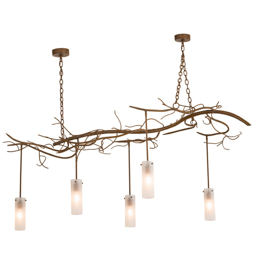 Meyda Tiffany - 194362 - Five Light Chandelier - Winter Solstice - Rust