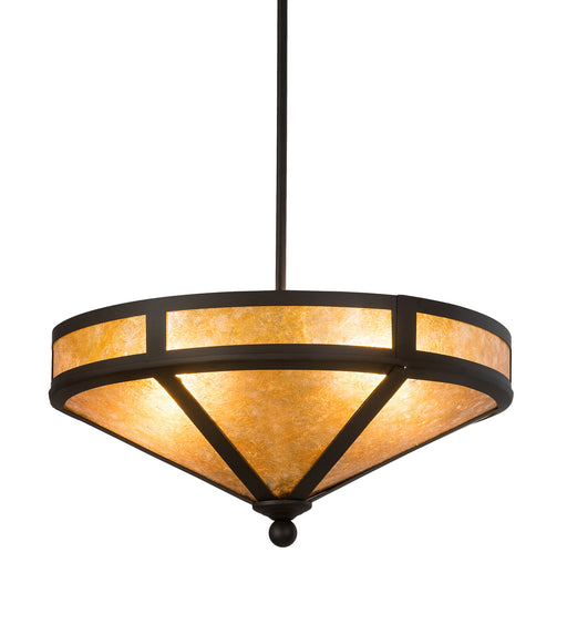 Meyda Tiffany - 194675 - Two Light Flushmount - Craftsman - Oil Rubbed Bronze