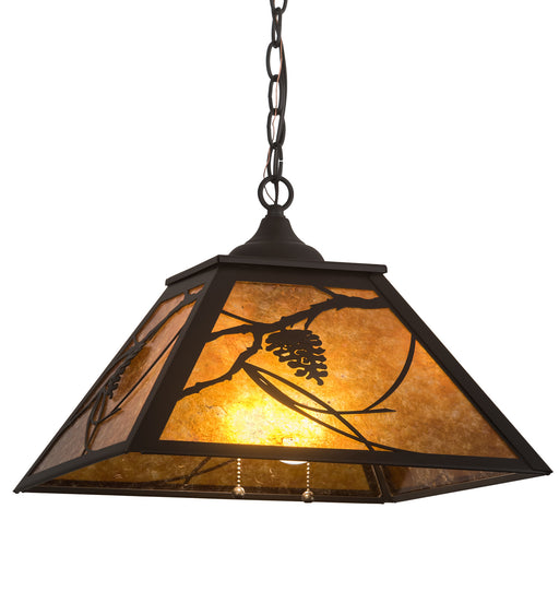 Meyda Tiffany - 194678 - Two Light Pendant - Whispering Pines - Oil Rubbed Bronze