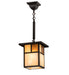 Meyda Tiffany - 194826 - One Light Pendant - Hyde Park - Craftsman Brown