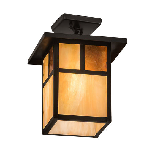 Meyda Tiffany - 194849 - One Light Pendant - Hyde Park - Craftsman Brown