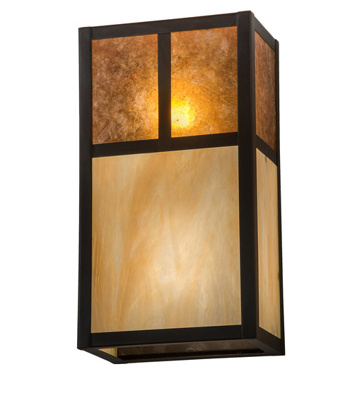 Meyda Tiffany - 194871 - Two Light Wall Sconce - Hyde Park - Craftsman Brown
