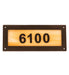 Meyda Tiffany - 195162 - Personalized Number Plate - Personalized Street Address - Mahogany Bronze