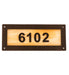 Meyda Tiffany - 195165 - Personalized Number Plate - Personalized Street Address - Mahogany Bronze