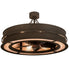 Meyda Tiffany - 195174 - Eight Light Chandel-Air - Golden Forge - Dark Roast