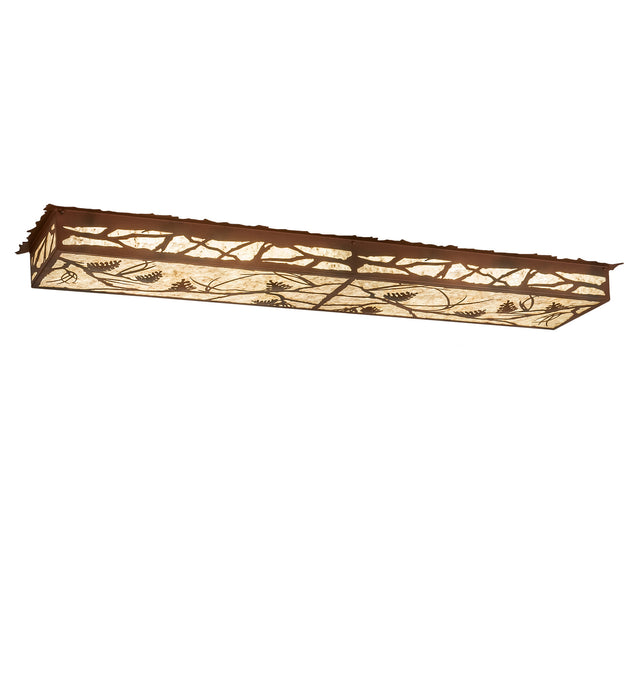 Meyda Tiffany - 99359 - LED Flushmount - Whispering Pines - Rust,Wrought Iron