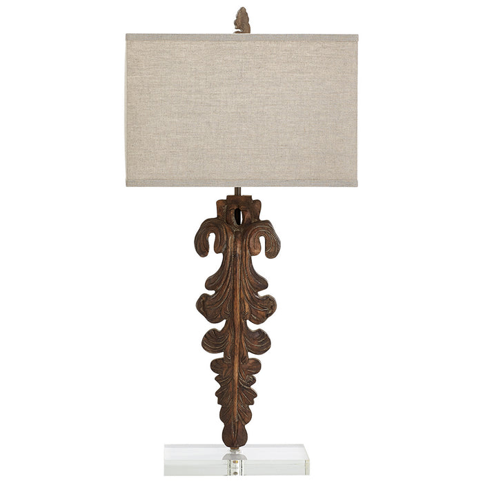 Cyan - 07683-1 - LED Table Lamp - Limed Gracewood