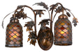 Meyda Tiffany - 157211 - Two Light Wall Sconce - Oak Leaf & Acorn - Transparent Copper