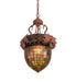 Meyda Tiffany - 190219 - One Light Pendant - Oak Leaf & Acorn - Rust
