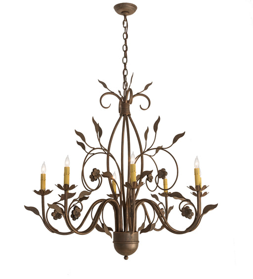 Meyda Tiffany - 195821 - Eight Light Chandelier - Bordeaux - Antique