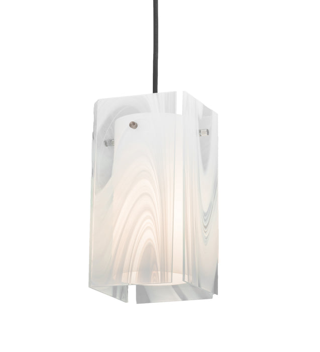 Meyda Tiffany - 196654 - One Light Mini Pendant - Metro - Blanco