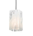 Meyda Tiffany - 196654 - One Light Mini Pendant - Metro - Blanco