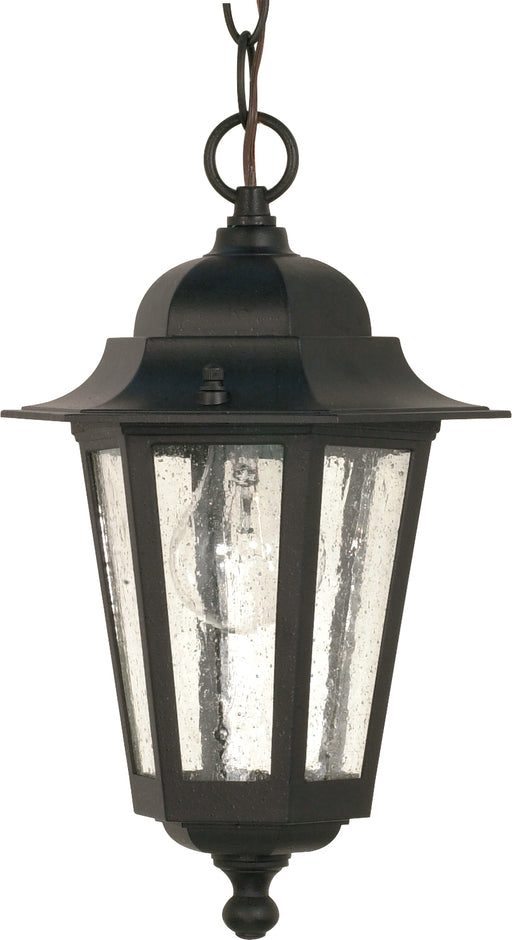 Nuvo Lighting - 60-3476 - One Light Hanging Lantern - Cornerstone - Textured Black