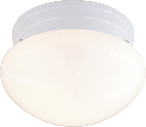 One Light Flush Mount White