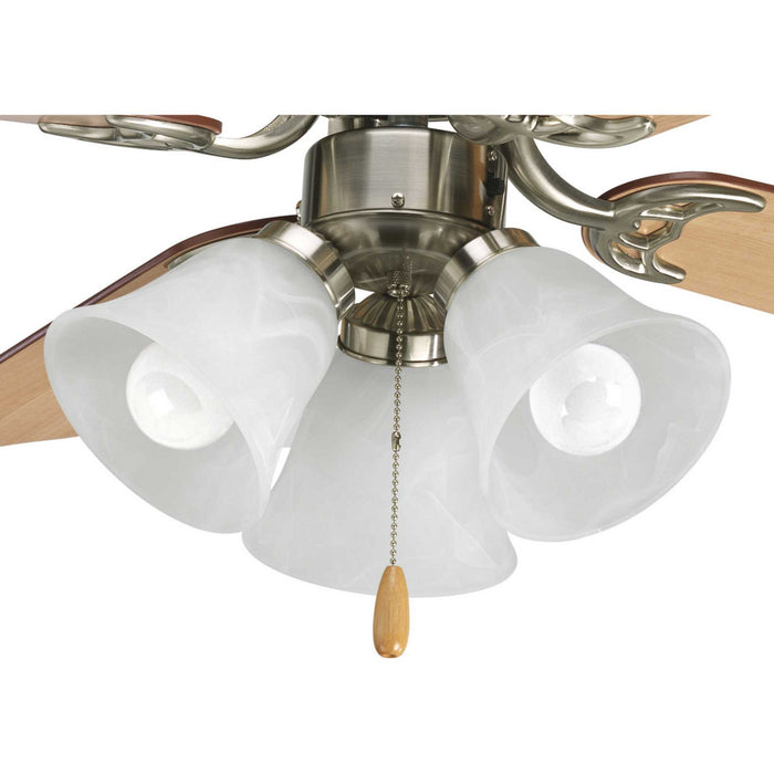 Progress Lighting - P2600-09WB - LED Fan Light Kit - Fan Light Kits - Brushed Nickel