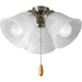 Progress Lighting - P2642-09WB - LED Fan Light Kit - Fan Light Kits - Brushed Nickel