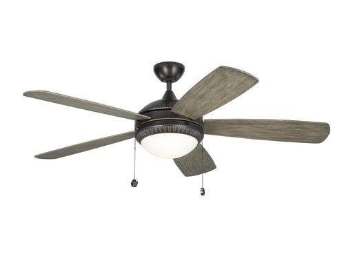 Generation Lighting - 5DIO52AGPD - 52``Ceiling Fan - Discus Ornate - Aged Pewter / Matte Opal