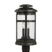 Generation Lighting - OL14307ANBZ - Three Light Outdoor Post Lantern - Newport - Antique Bronze
